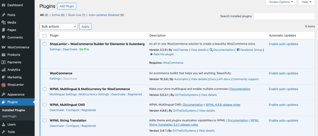  install the WooCommerce, ShopLentor, 