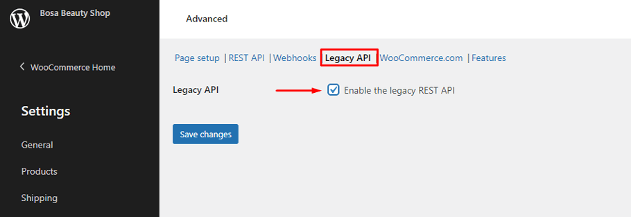 Enable the Legacy Reset API