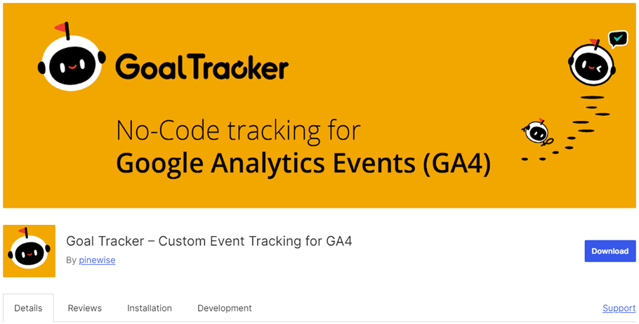 Goal Tracker – Custom Event Tracking for GA4