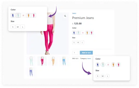 Attribute Shape Style Image - Variation Swatches