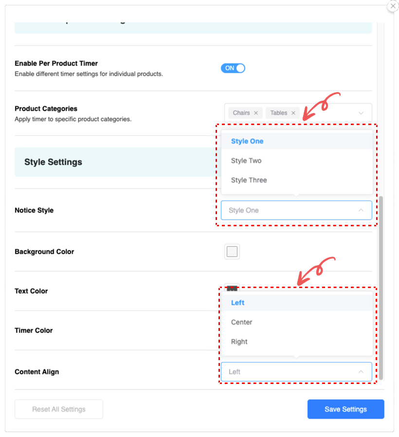 Style Settings Image - Cart Reserved Timer