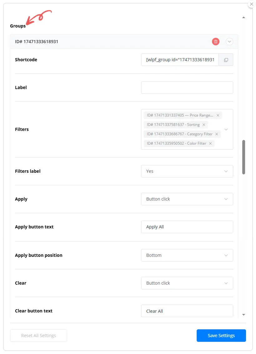 Manage Group Filters Efficiently Image - Product Filter