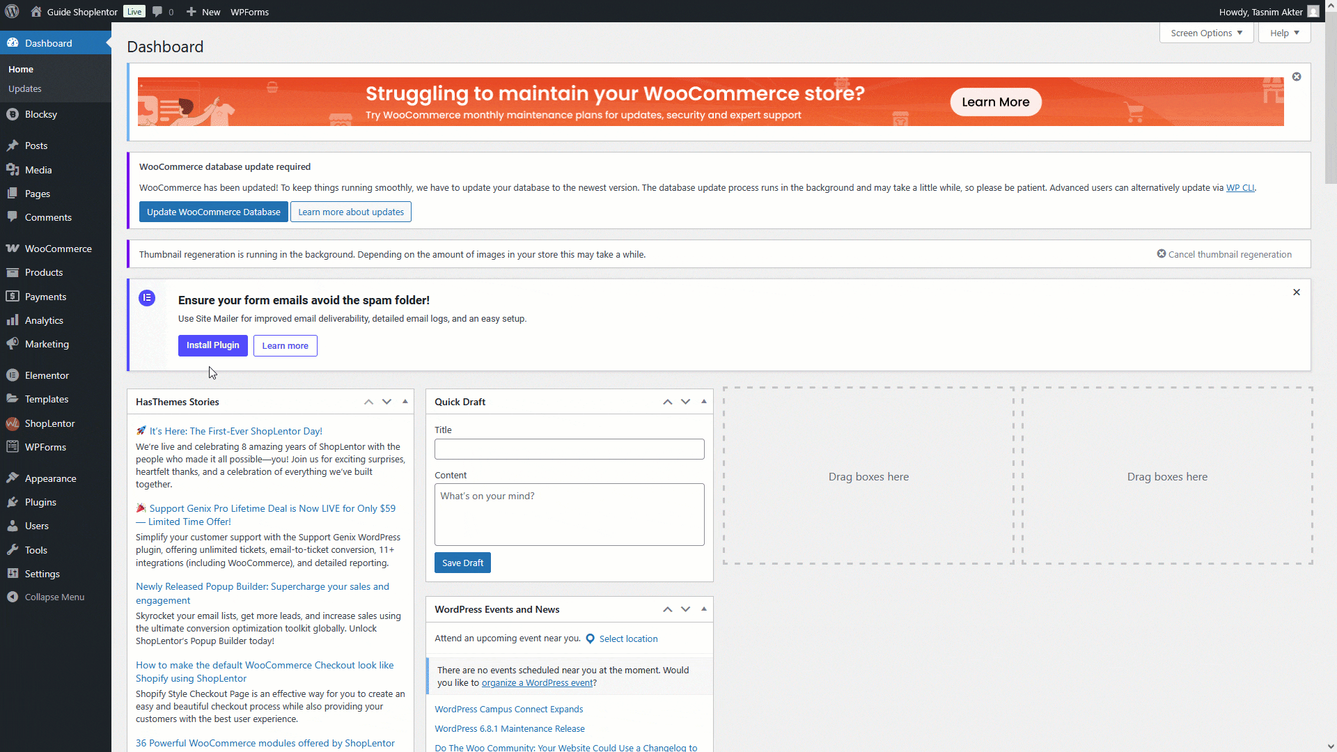 WooCommerce Store Vacation