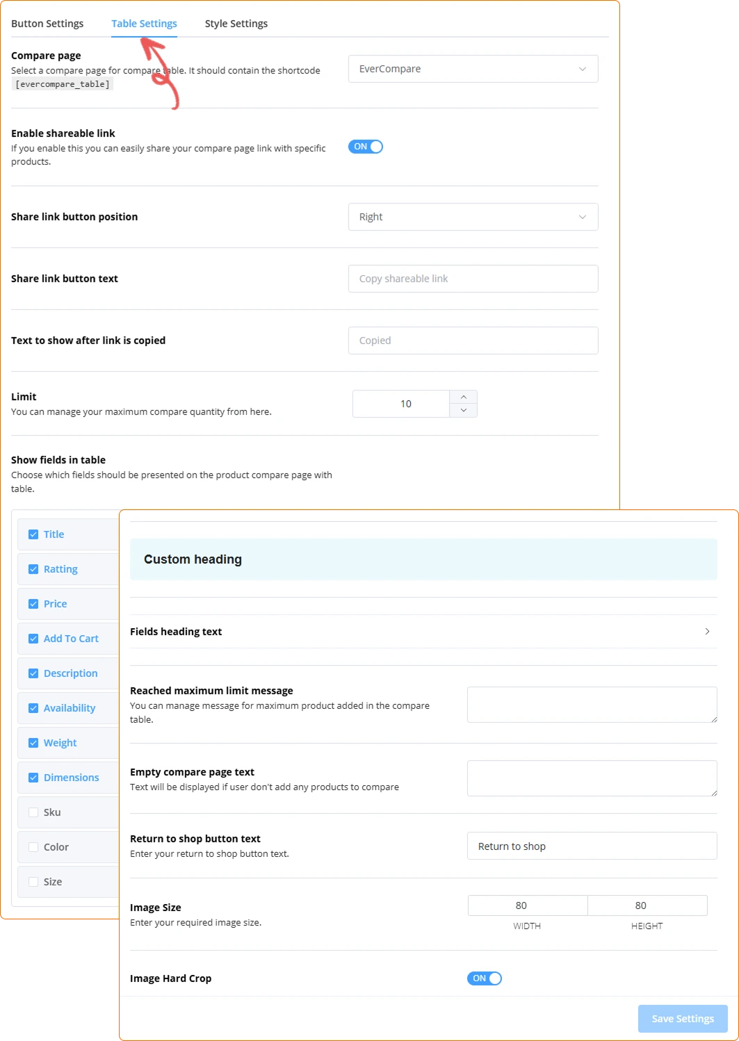 Table Setting Image - Product Compare