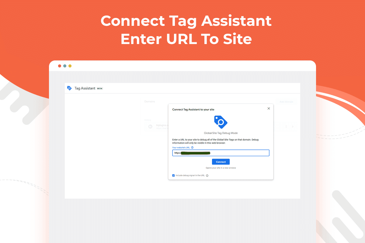 Connect Tag Assistant Enter Url To Site