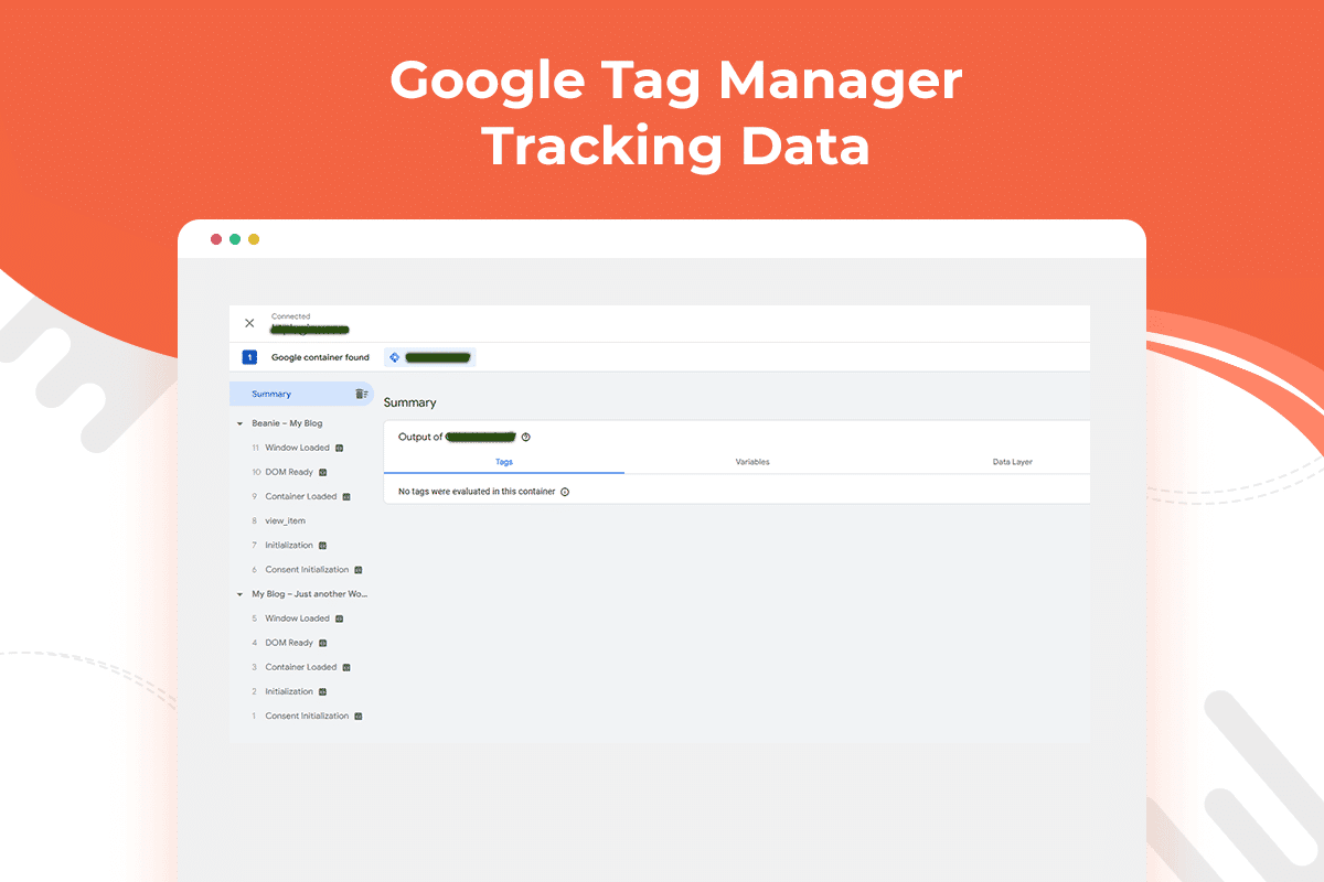 Google Tag Manager Tracking Data