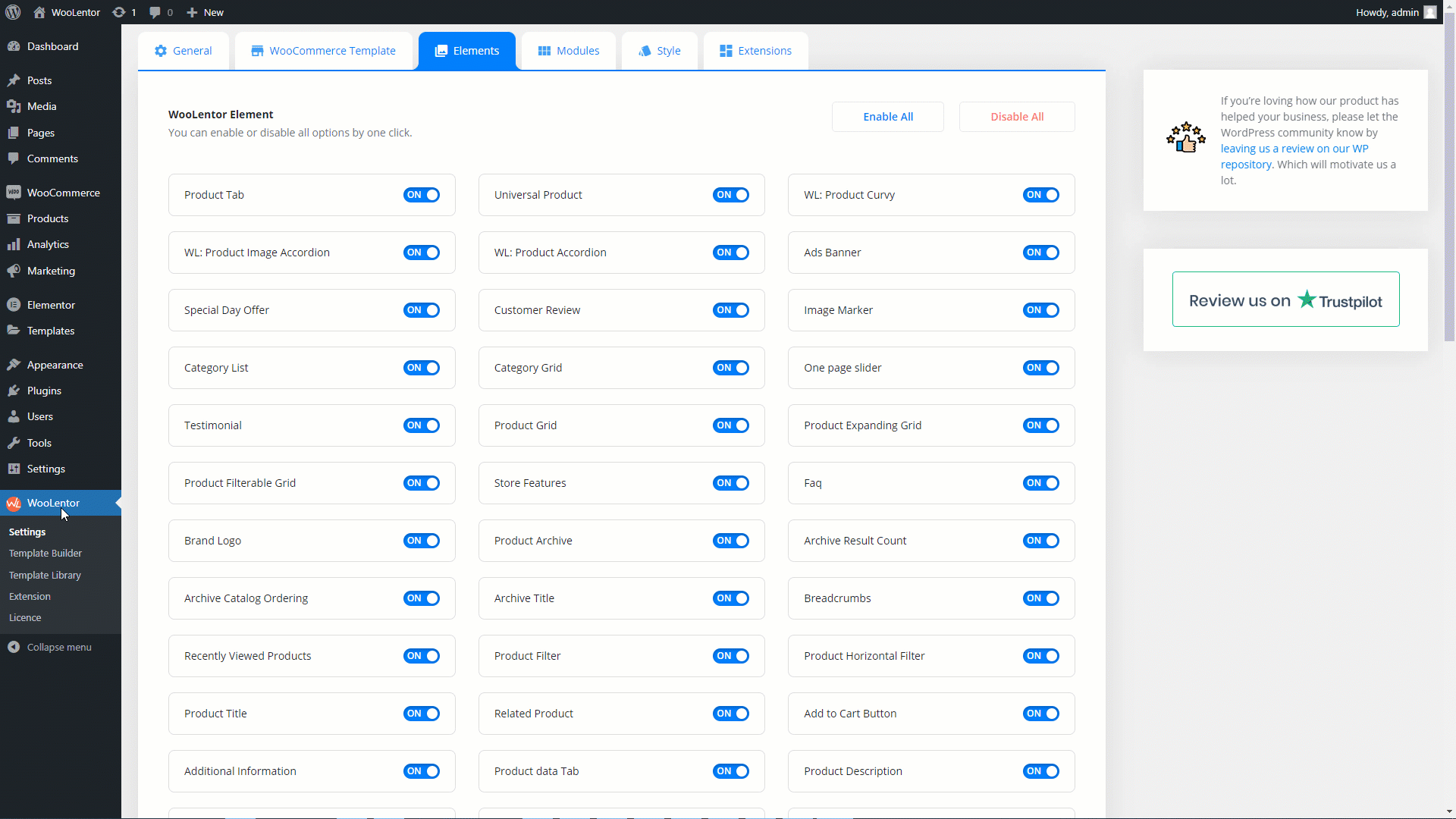 WooLentor Faq Widget