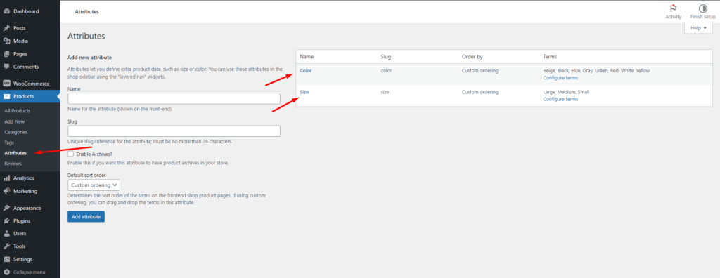 How to add Variable Products in WooCommerce