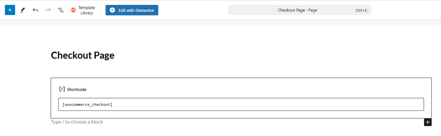 WooCommerce Checkout Shortcode