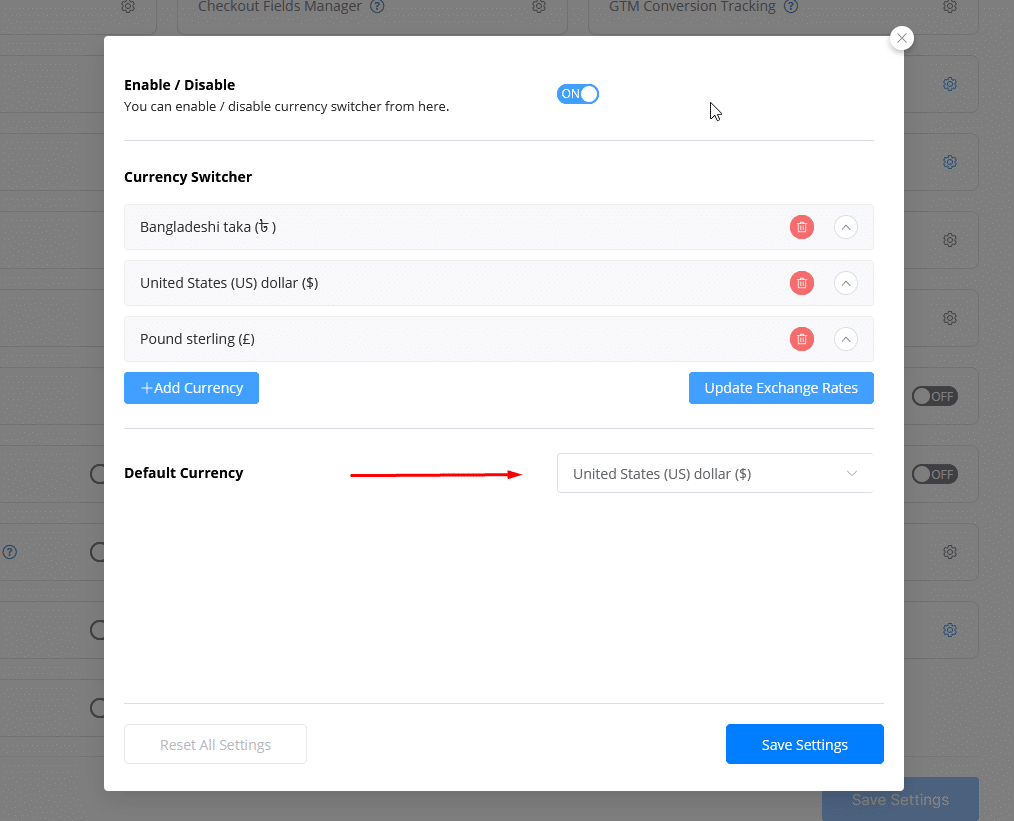 Currency Switcher for WooCommerce