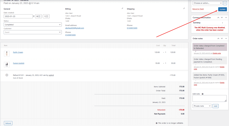 How to Refund an Order in WooCommerce