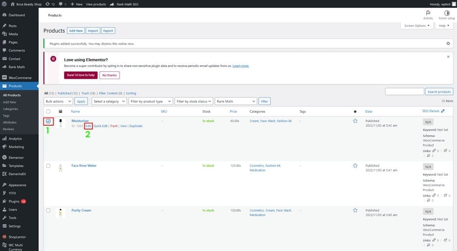 Chose the Product You Want to Hide