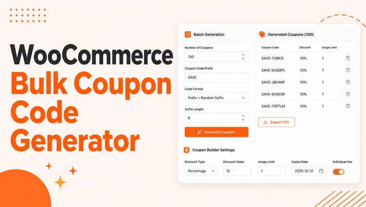 Bulk Coupon Code Generator in WooCommerce: 7 Easy Steps for Mass Discounts
