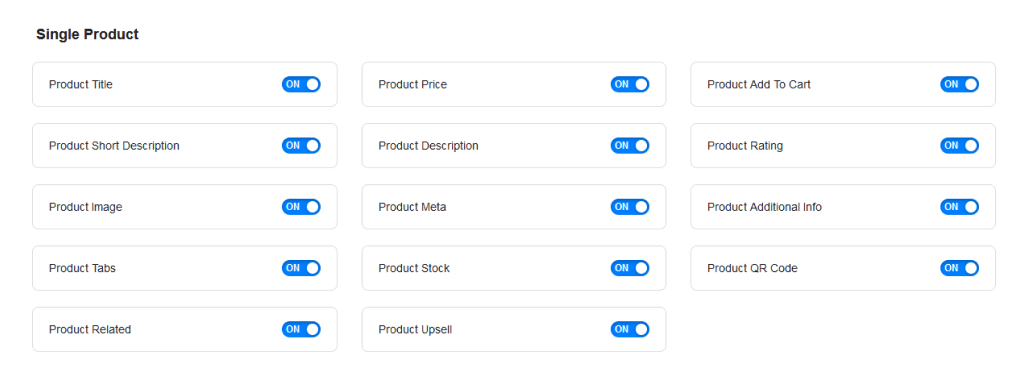 Single Product Page