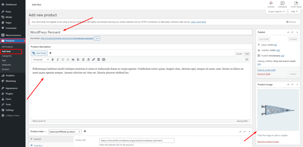 External/Affiliate Product in WooCommerce