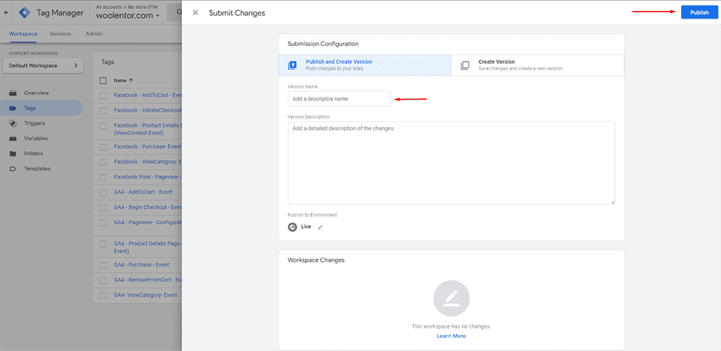 WooLentor GTM Conversion Tracking