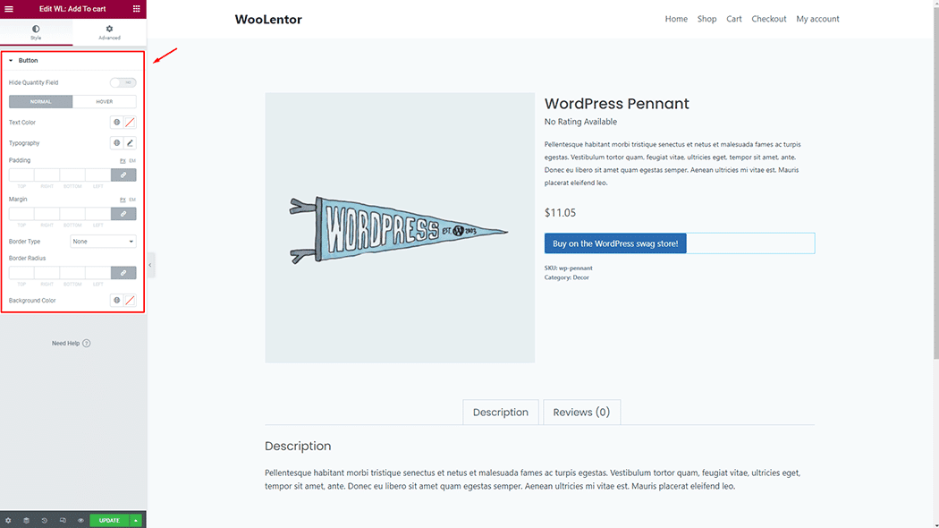 WooLentor Add To Cart Button Widget