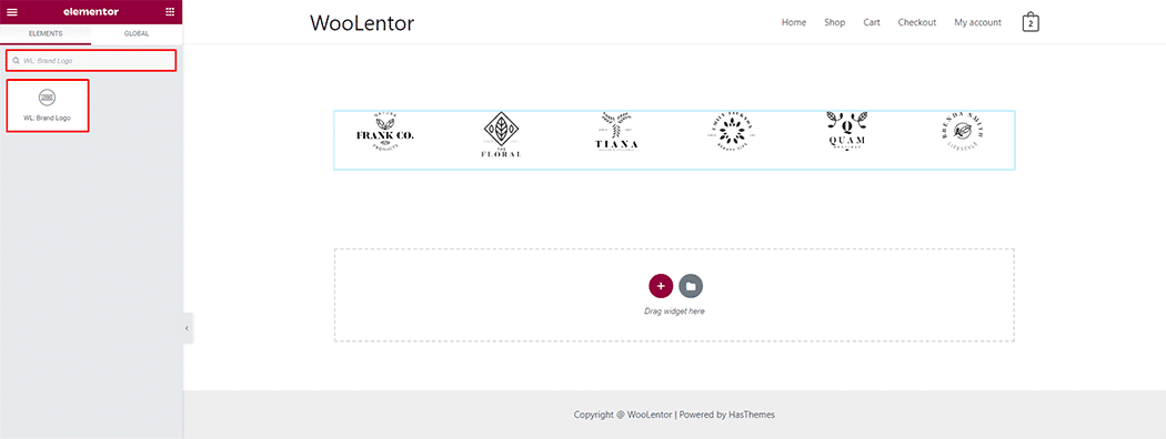 WooLentor Brand Logo Widget