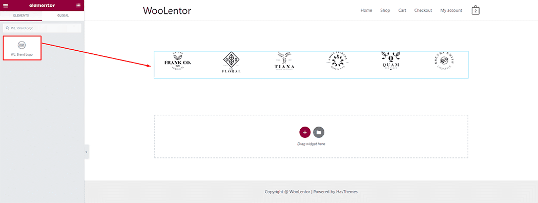 WooLentor Brand Logo Widget