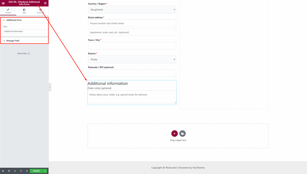 WooLentor Checkout Page Template