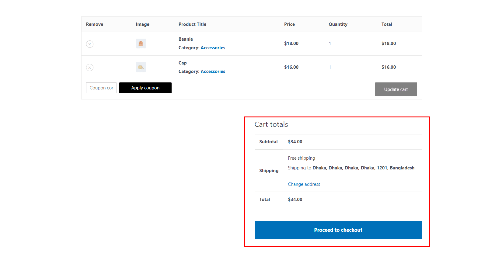 WooLentor Product Cart Total Widget