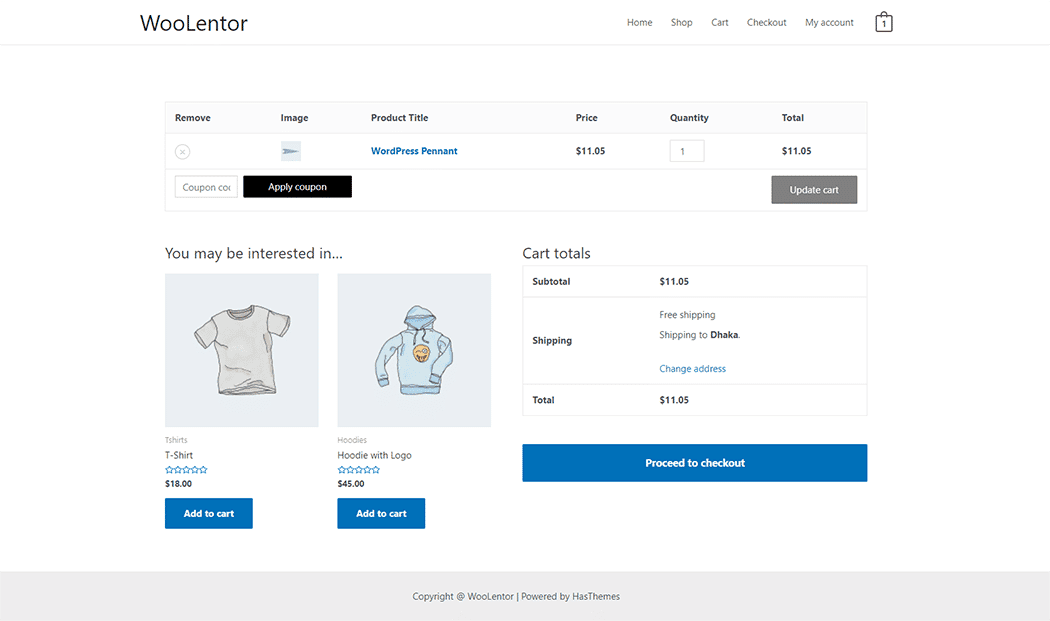 WooLentor Cross Sell Product..( Custom ) Widget