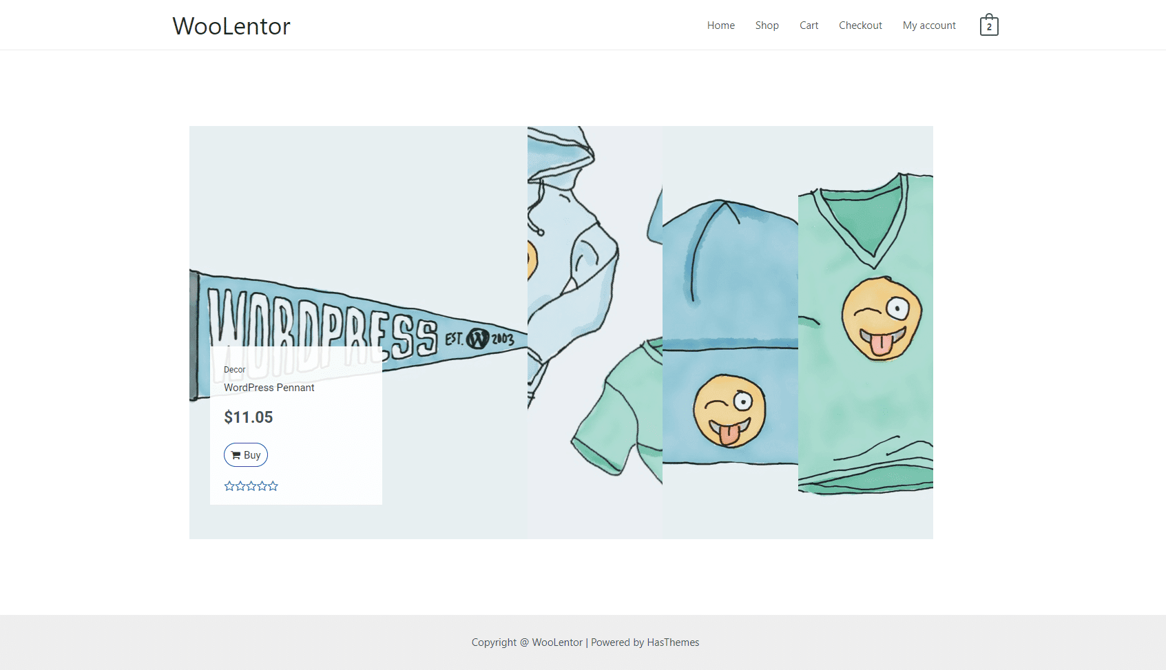 WooLentor Product Image Accordion Widget