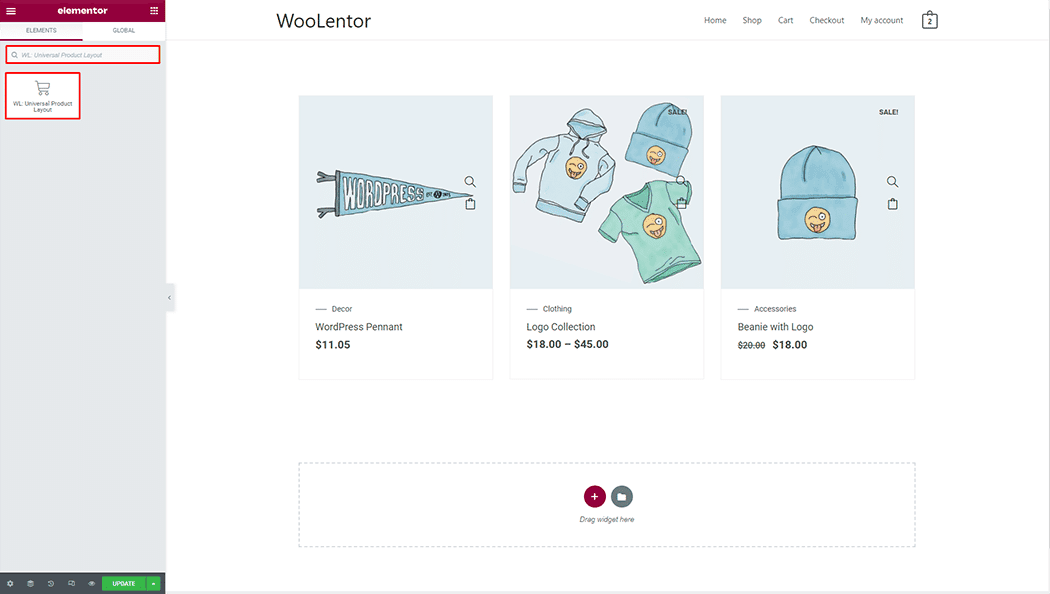 WooLentor Universal Product Widget