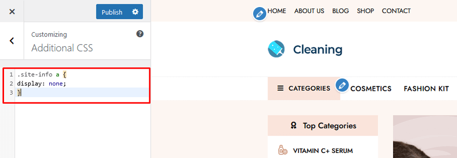 Paste the provided CSS