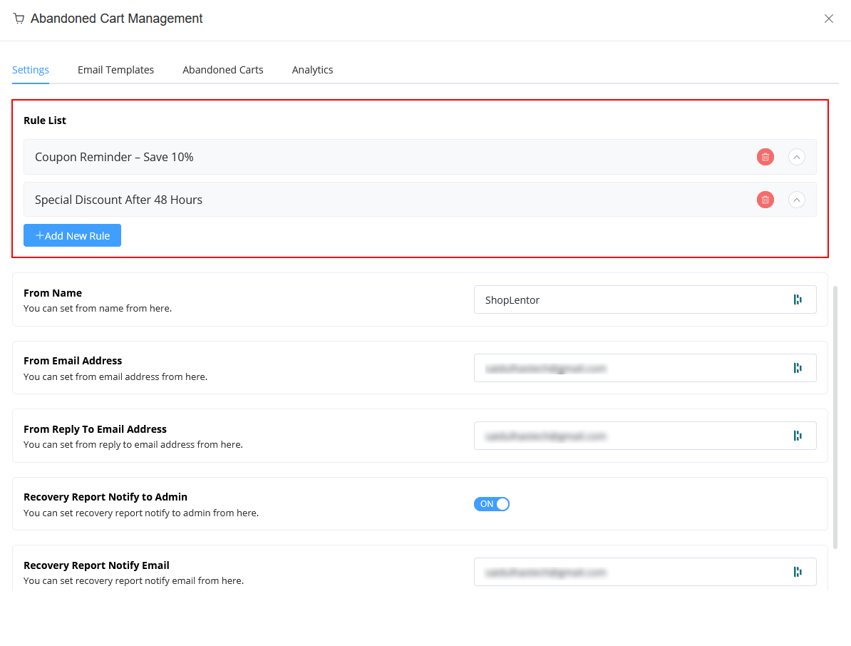 Create Reminder Rules