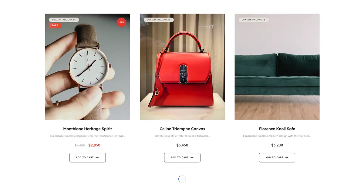 Luxury Grid - Infinite Scroll