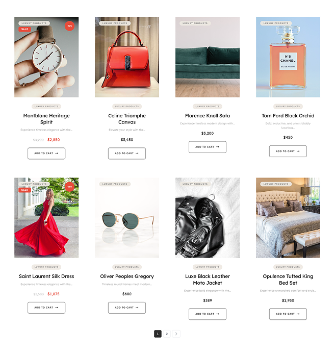 Product Grid – Luxury