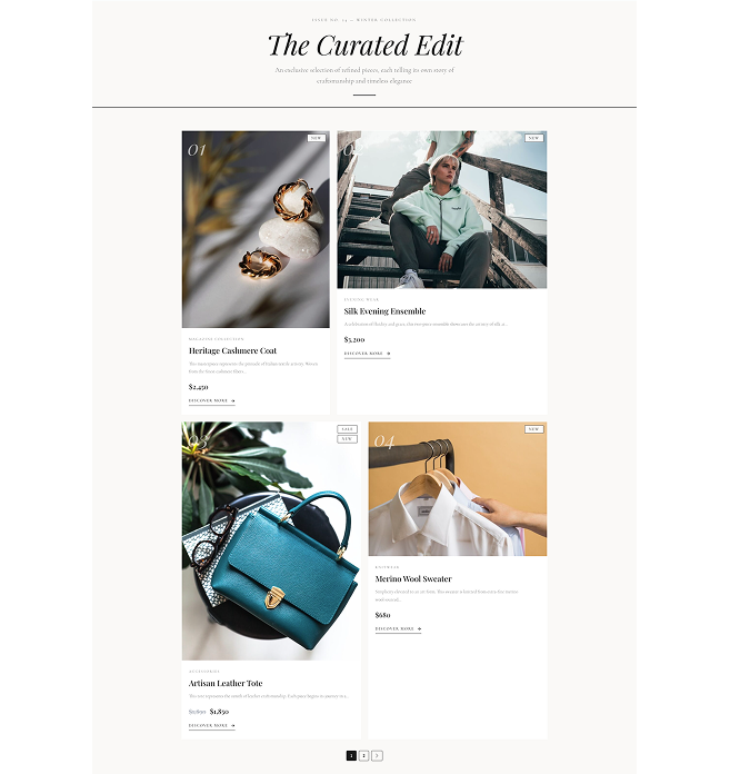 Magazine Product – The Curated Showcase