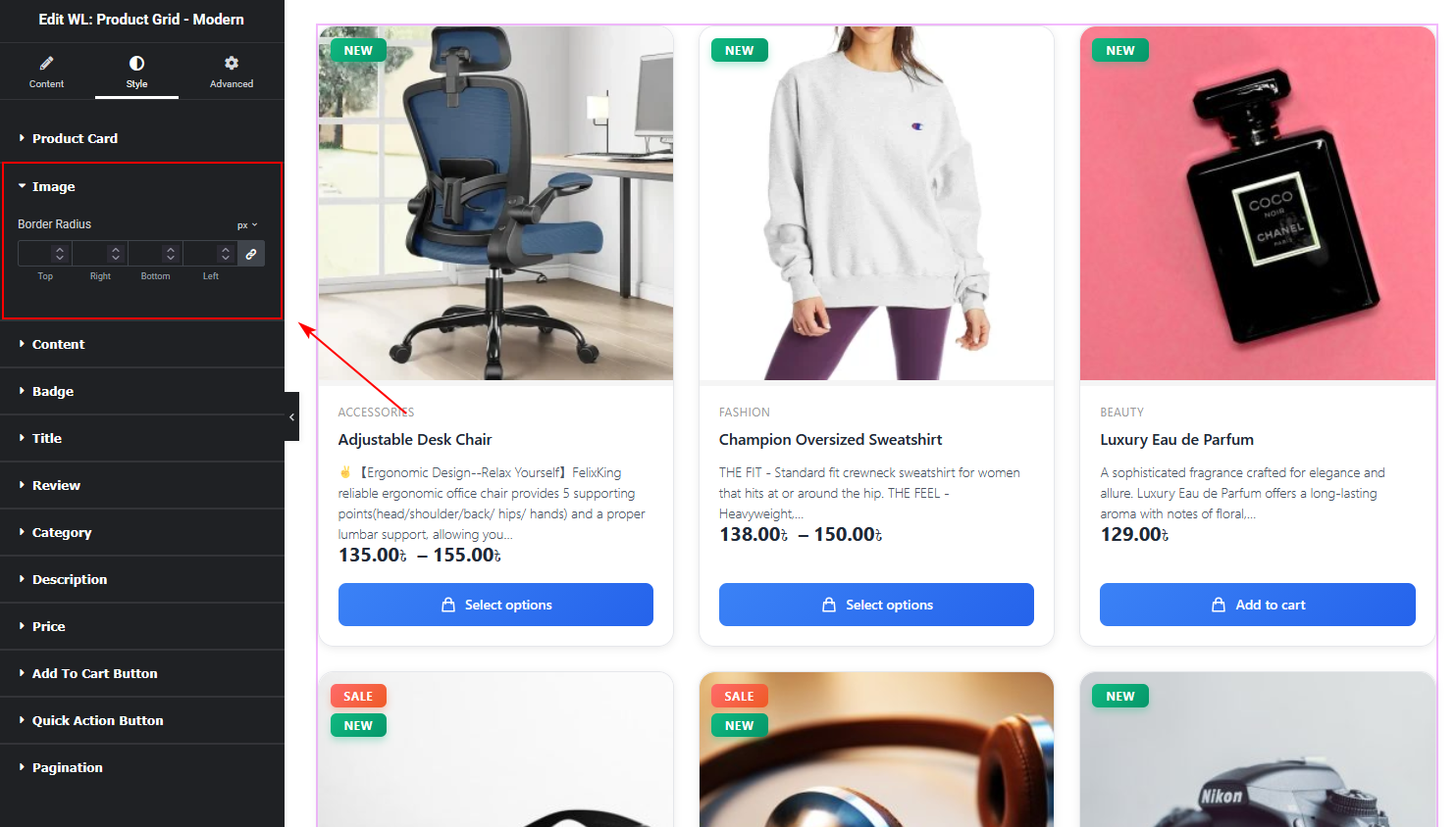 How to Use Product Grid – Modern Layout for Elementor | Build a Stylish ...