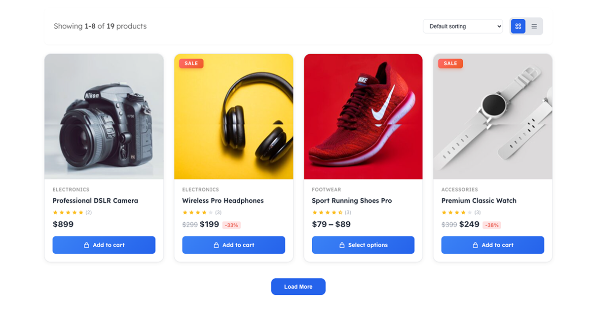 Load More Button Layout