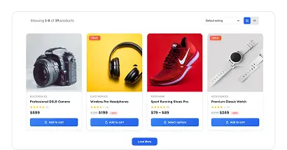 Modern Product Grid – Load More
