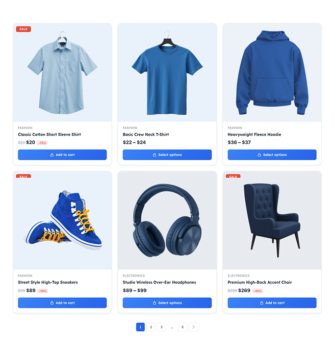 Product Grid – Modern