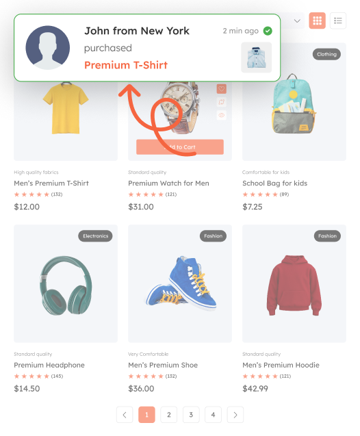 Sales notification Hero Image