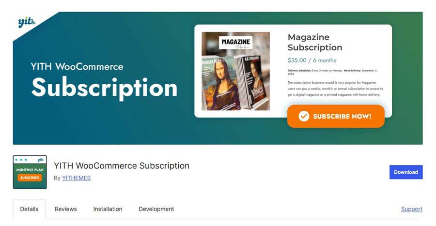 YITH WooCommerce Subscription