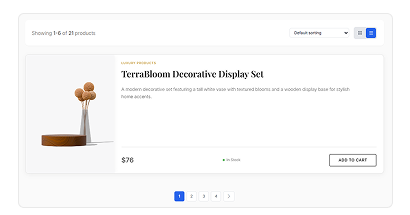 List View Editorial Product