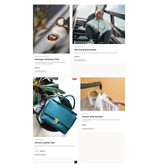 Product Grid – Magazine Block (Curated Showcase)