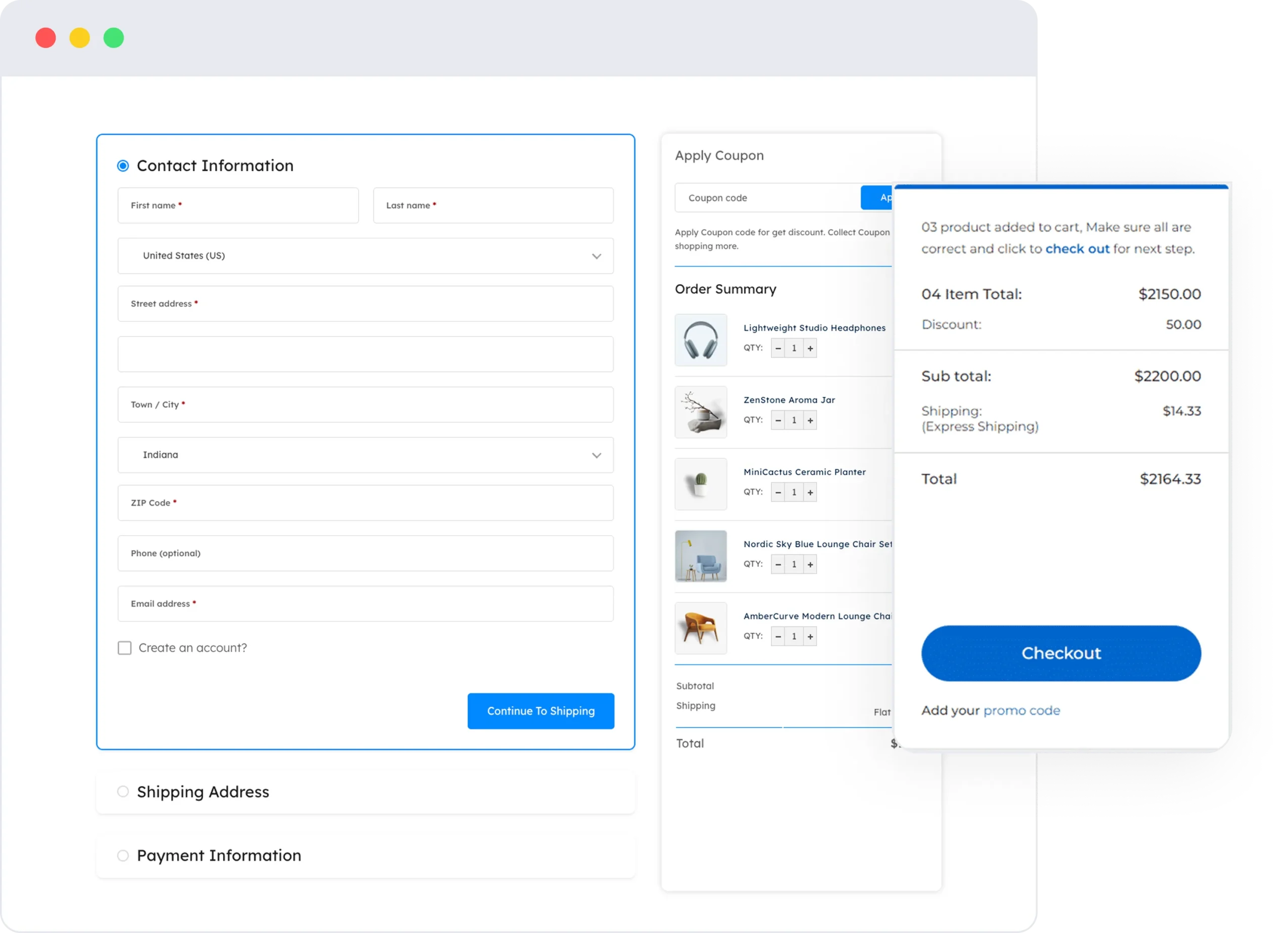 Checkout Page Template ShopLentor