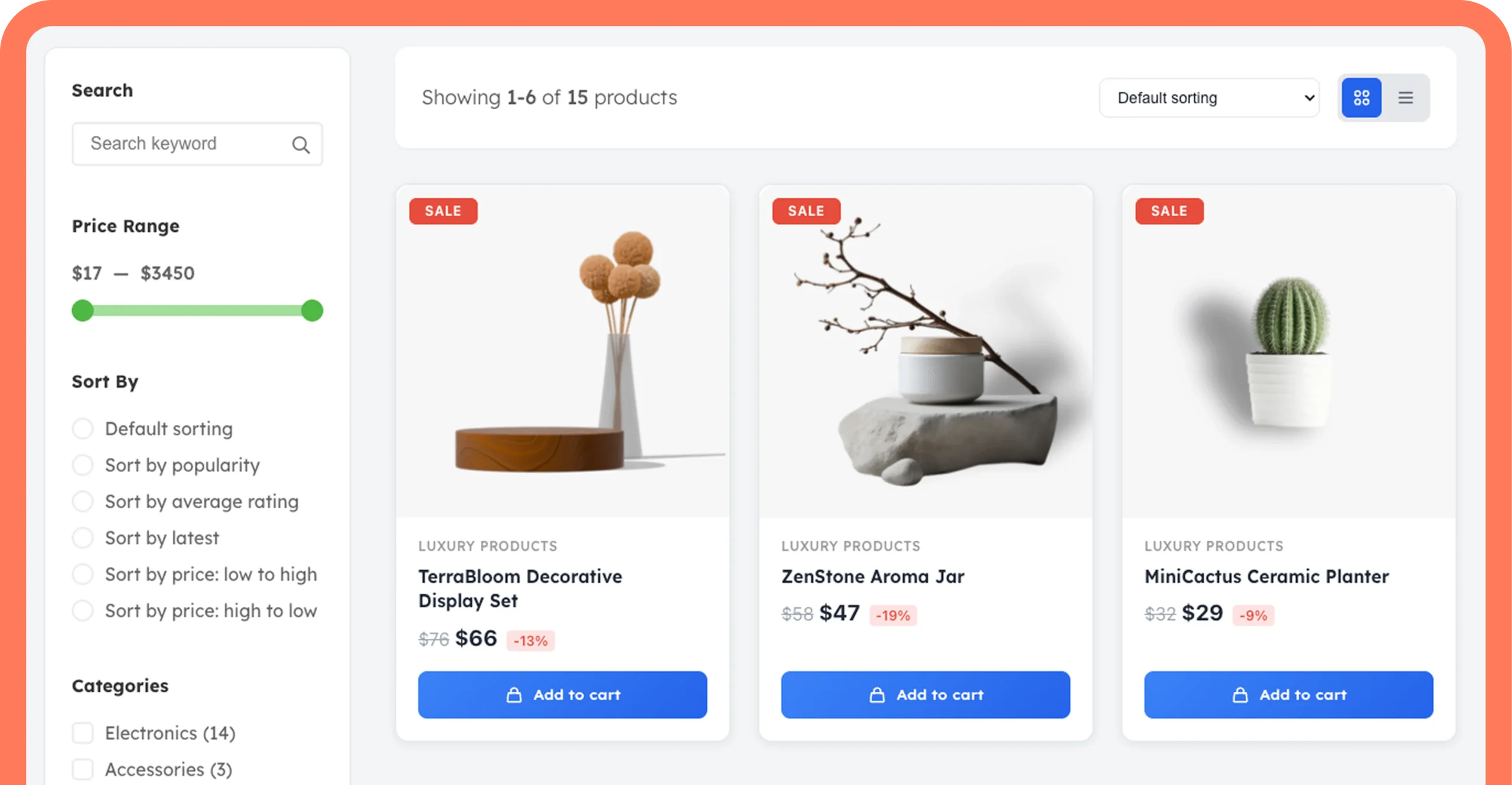 Shop Page Design for WooCommerce using - ShopLentor
