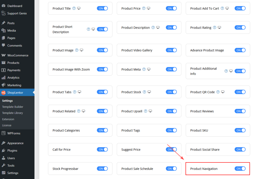 Product Navigation Block for Gutenberg