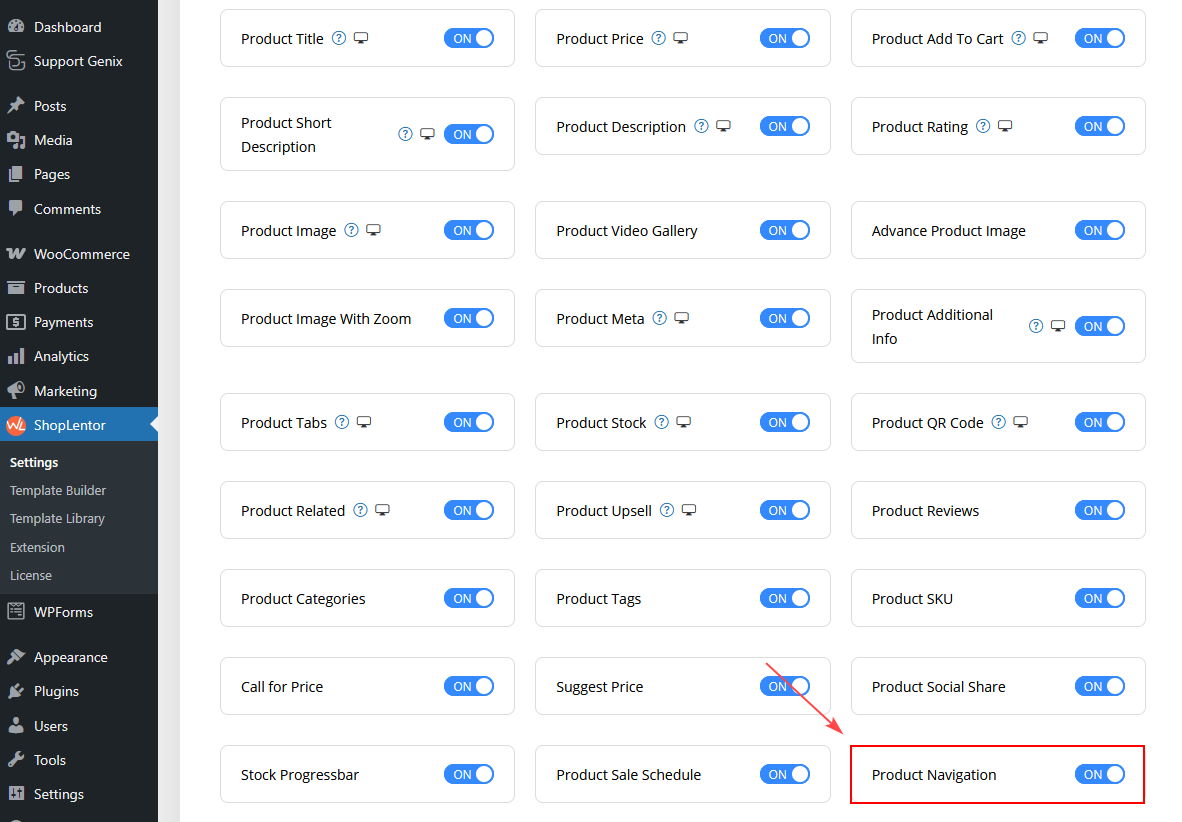 Single Product Navigation Widget for Elementor - WooLentor