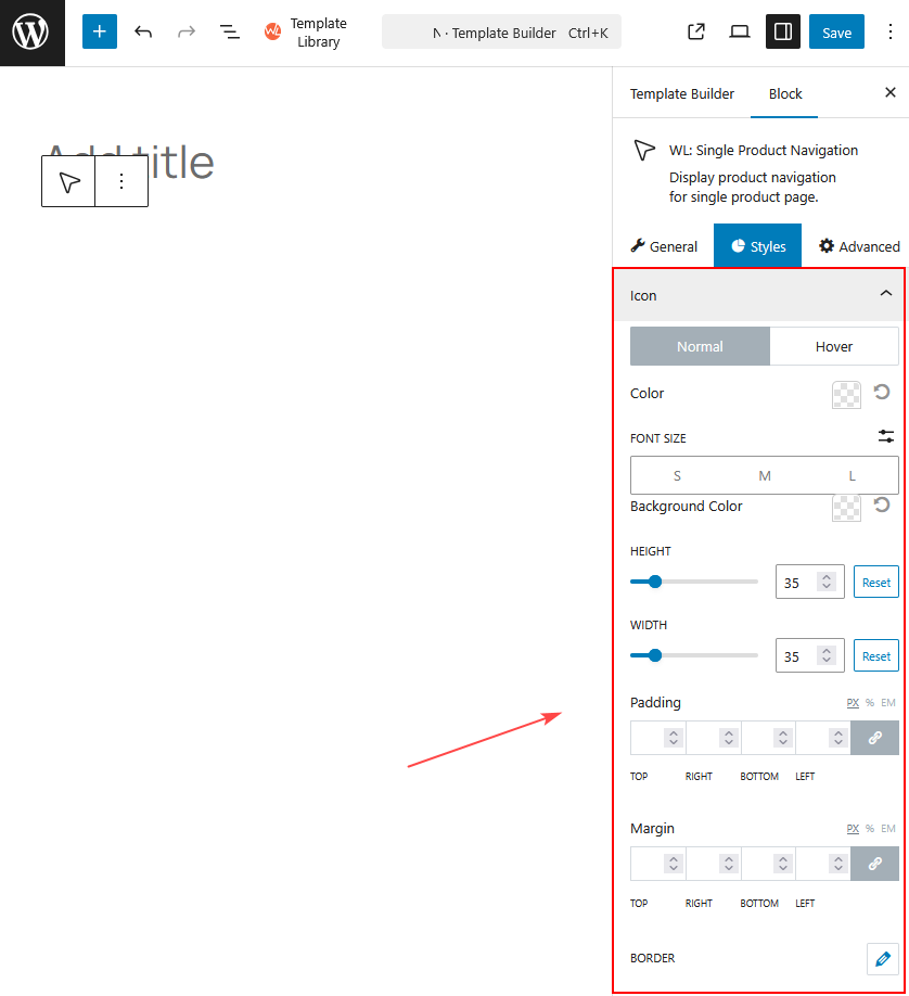 Product Navigation Block for Gutenberg