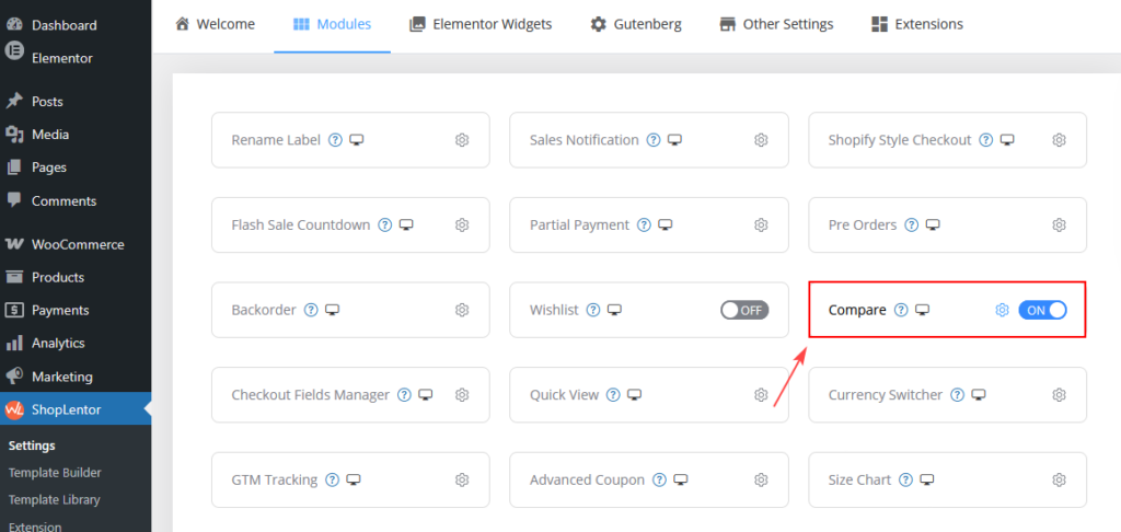 Ever Compare Widget