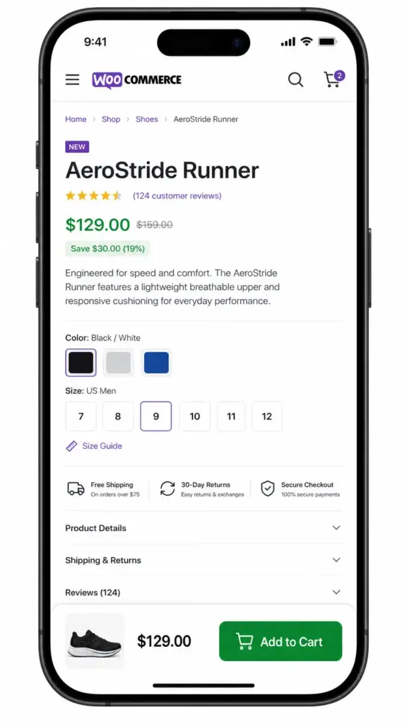 Sticky Add to Cart on Mobile Device
