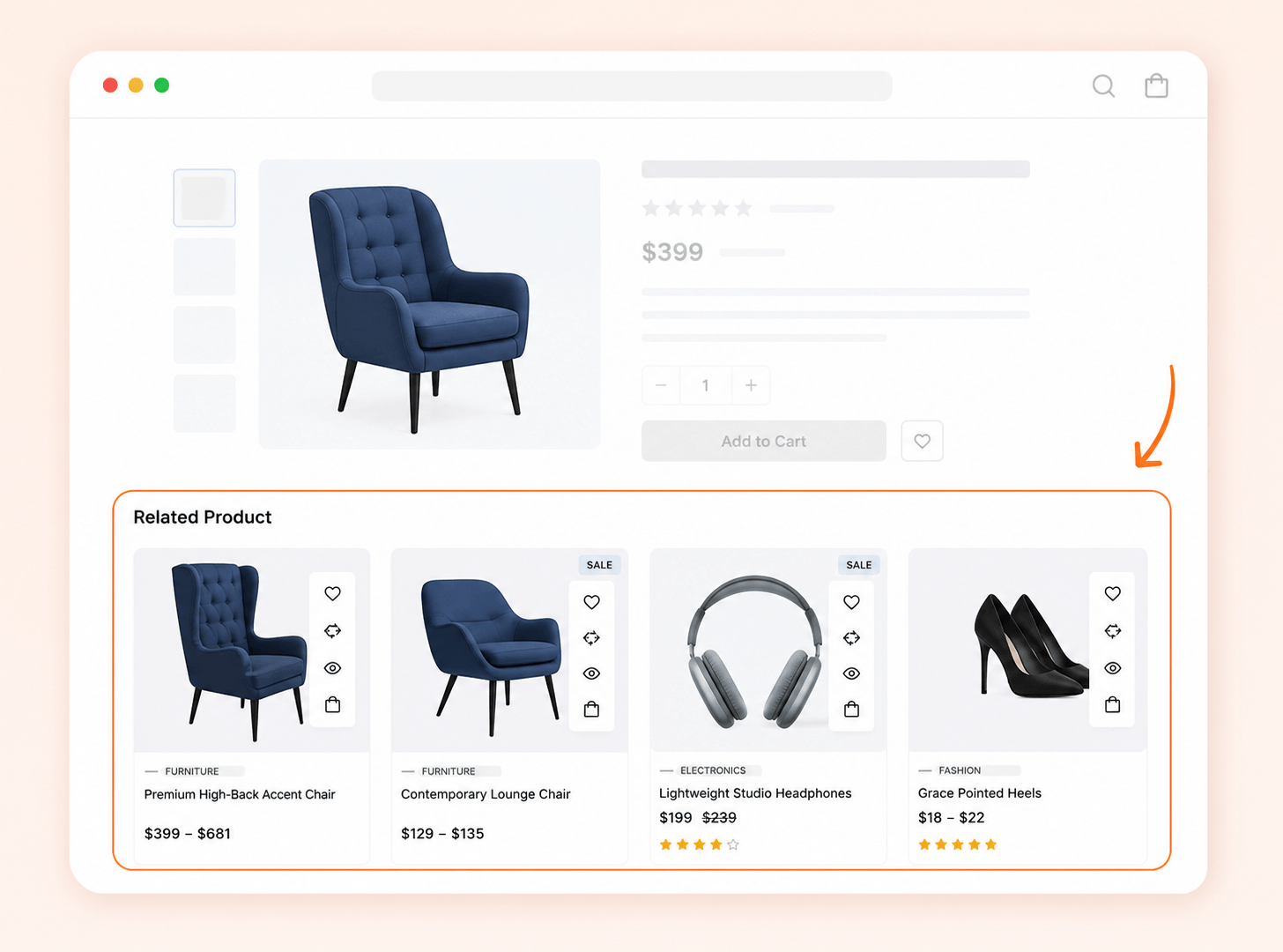 related product custom